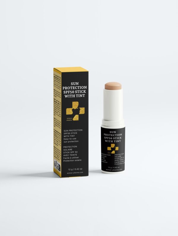 Protection solaire SPF50 Stick, avec teinte
