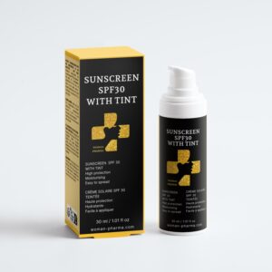 Crème solaire teintée, SPF30
